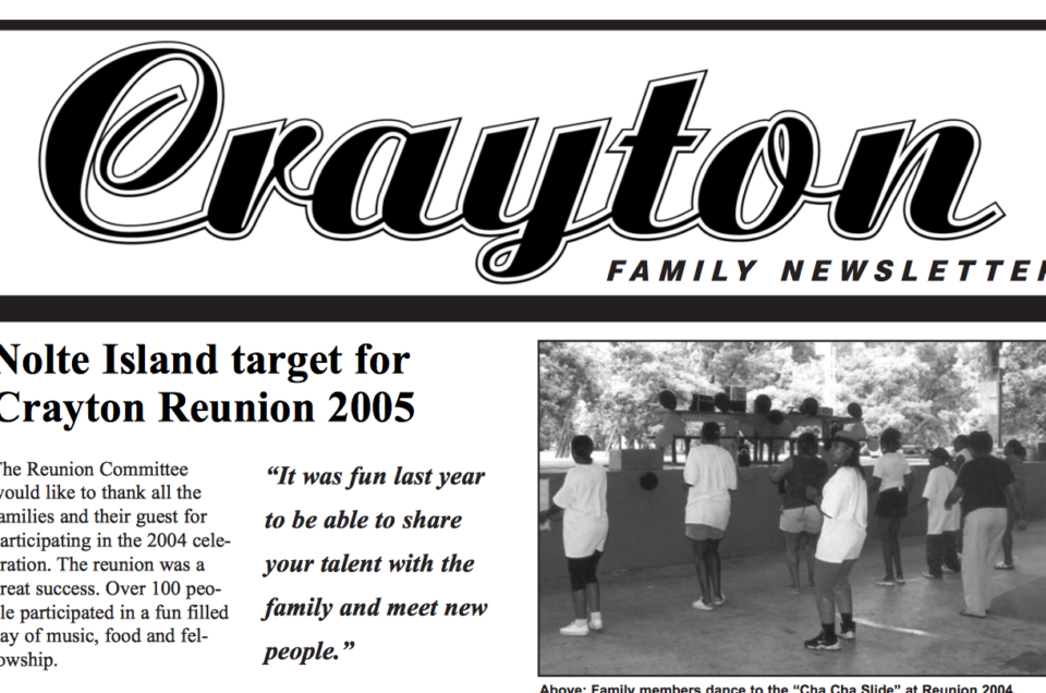 Crayton Family Newsletter 2005