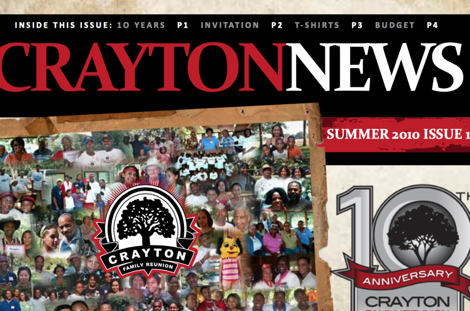 Crayton Family Newsletter 2010